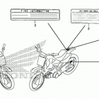 CRF50F Лейбл предостережения