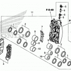 GL1800DA Передний тормоз правый