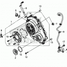 CB1000RA AC Крышка картера правая