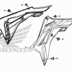 CRF450RX Radiator shroud (1)