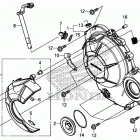 CMX500 Крышка картера правая