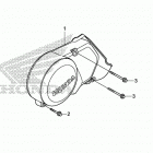 CRF50F Крышка картера левая