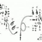 CRF230F Рычаги,тросы и рулевые переключатели