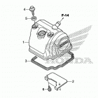 CRF150R Крышка головки цилиндров