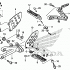 CBR600RA Подножки