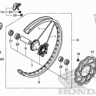 CRF250R AC Переднее колесо