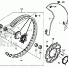 CRF450L Переднее колесо