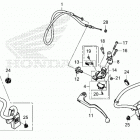 CB1000RA AC Рычаги,тросы и рулевые переключатели