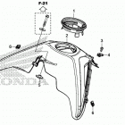 CRF450X Кожух бака