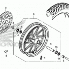 CMX500 Переднее колесо