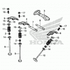 VT750CS Camshaft@valve (rr.)