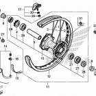 CRF250R AC Переднее колесо