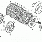 Z125M Сцепление