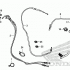 CRF450L Рычаги,тросы и рулевые переключатели