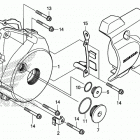 Z125M Крышка картера левая