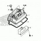 CRF250R AC Крышка головки цилиндров