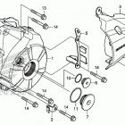GROM125 Крышка картера левая