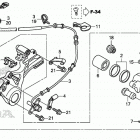 CBR600RA Задний торнозной суппорт 2