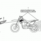 CRF230F Наклейки