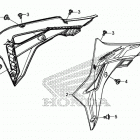 CRF450RX Radiator shroud (2)