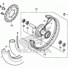 VT750CS Переднее колесо