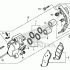 VT750CS Front brake caliper (1)
