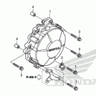 CBR600RA Крышка генератора