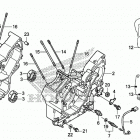 VT750CS Картер двигателя