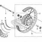 CRF50F Переднее колесо