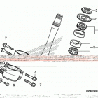 CRF250R AC Траверса нижняя
