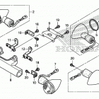 VT750CS Задний фонарь