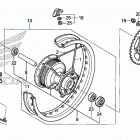 CRF230F Переднее колесо