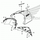 GL1800DA Rear center top cover