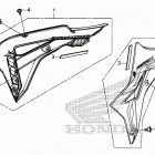 CRF450X Облицовка радиатора