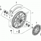 VT1300CX Переднее колесо