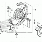 CRF125FB Переднее колесо