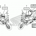 NC750X Лейбл предостережения