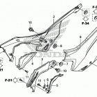 CRF125FB Tank shroud@side cover