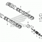 CB650FA Распределительный вал и клапана