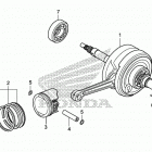 CRF110F Коленчатый вал и поршни