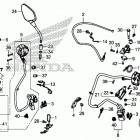 CRF1000A2 Рычаги,тросы и рулевые переключатели