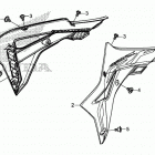 CRF450RX Radiator shroud (2)