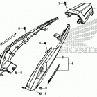 CB500X Задний обтекатель