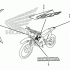 CRF125FB Наклейки