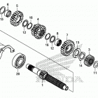 CB500FA Transmission (mainshaft)