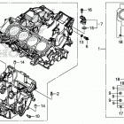 CBR650FA Картер двигателя