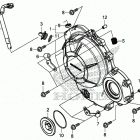 CBR500RA Крышка картера правая