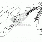CBR650FA Seat@rear cowl