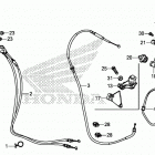 CRF450R Рычаги,тросы и рулевые переключатели