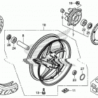 CB300F Переднее колесо